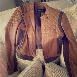 Bcbg leather jacket